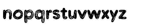 Workprint Sketch Outline Font LOWERCASE