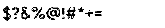 Workprint Sketch Font OTHER CHARS
