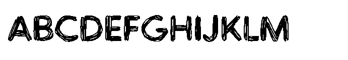 Workprint Sketch Font UPPERCASE