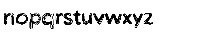 Workprint Sketch Font LOWERCASE