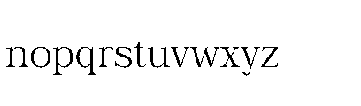 Wornella Light Font LOWERCASE
