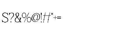 Wornella Thin Font OTHER CHARS