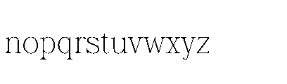 Wornella Thin Font LOWERCASE