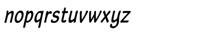 Worstveld Hand Bold Condensed Italic Font LOWERCASE