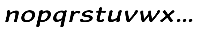 Worstveld Hand Bold Expanded Italic Font LOWERCASE