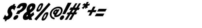 Wowbizz Oblique Font OTHER CHARS