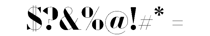 WorkhorseDidot Bold110 Instance Font OTHER CHARS