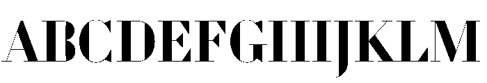WorkhorseDidot Bold110 Instance Font UPPERCASE