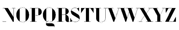 WorkhorseDidot Bold110 Instance Font UPPERCASE