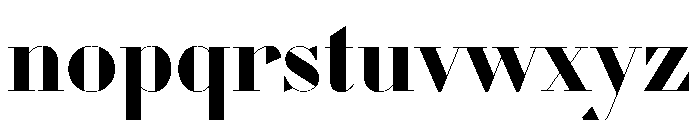 WorkhorseDidot Bold110 Instance Font LOWERCASE