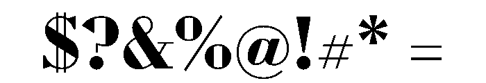 WorkhorseDidot Bold16 Instance Font OTHER CHARS