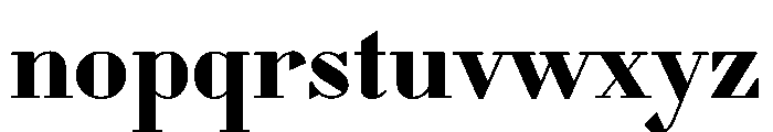 WorkhorseDidot Bold16 Instance Font LOWERCASE