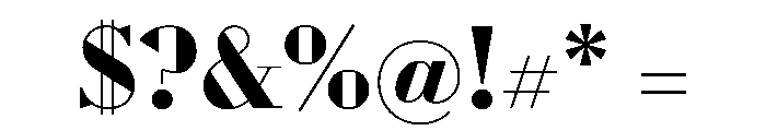 WorkhorseDidot Bold26 Instance Font OTHER CHARS