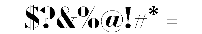 WorkhorseDidot Bold68 Instance Font OTHER CHARS