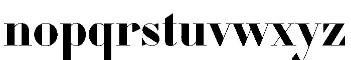 WorkhorseDidot Bold68 Instance Font LOWERCASE