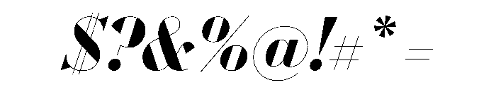 WorkhorseDidotItalic BoldItalic110 Instance Font OTHER CHARS