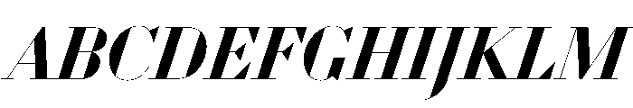 WorkhorseDidotItalic BoldItalic110 Instance Font UPPERCASE
