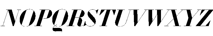 WorkhorseDidotItalic BoldItalic110 Instance Font UPPERCASE