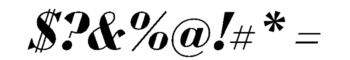 WorkhorseDidotItalic BoldItalic16 Instance Font OTHER CHARS