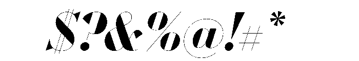 WorkhorseDidotItalic BoldItalic178 Instance Font OTHER CHARS