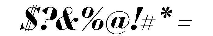 WorkhorseDidotItalic BoldItalic26 Instance Font OTHER CHARS