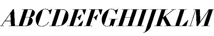 WorkhorseDidotItalic BoldItalic26 Instance Font UPPERCASE