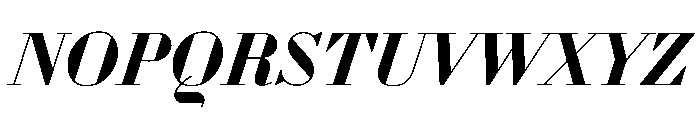 WorkhorseDidotItalic BoldItalic26 Instance Font UPPERCASE