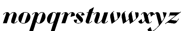 WorkhorseDidotItalic BoldItalic26 Instance Font LOWERCASE