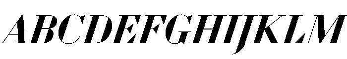 WorkhorseDidotItalic BoldItalic42 Instance Font UPPERCASE