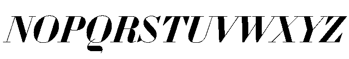WorkhorseDidotItalic BoldItalic42 Instance Font UPPERCASE