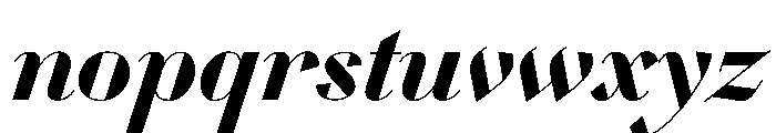 WorkhorseDidotItalic BoldItalic42 Instance Font LOWERCASE