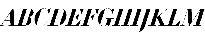WorkhorseDidotItalic BoldItalic68 Instance Font UPPERCASE