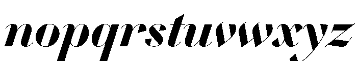 WorkhorseDidotItalic BoldItalic68 Instance Font LOWERCASE