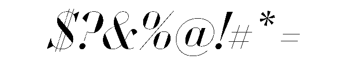 WorkhorseDidotItalic BookItalic110 Instance Font OTHER CHARS