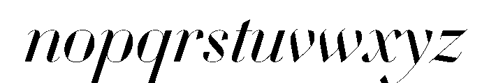 WorkhorseDidotItalic BookItalic110 Instance Font LOWERCASE