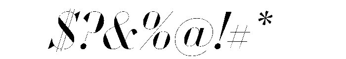 WorkhorseDidotItalic BookItalic178 Instance Font OTHER CHARS