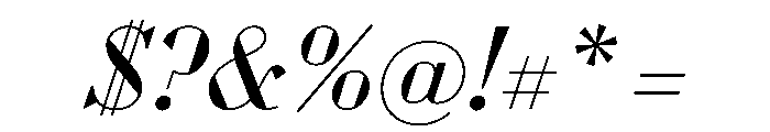 WorkhorseDidotItalic BookItalic26 Instance Font OTHER CHARS
