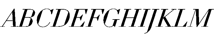 WorkhorseDidotItalic BookItalic26 Instance Font UPPERCASE