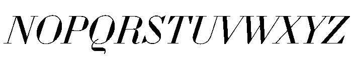WorkhorseDidotItalic BookItalic26 Instance Font UPPERCASE