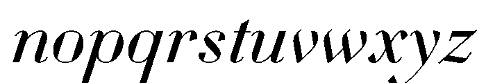 WorkhorseDidotItalic BookItalic26 Instance Font LOWERCASE