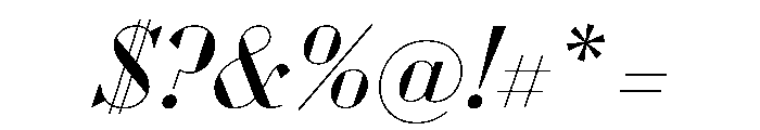 WorkhorseDidotItalic BookItalic42 Instance Font OTHER CHARS