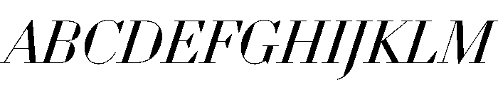 WorkhorseDidotItalic BookItalic42 Instance Font UPPERCASE