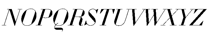 WorkhorseDidotItalic BookItalic42 Instance Font UPPERCASE