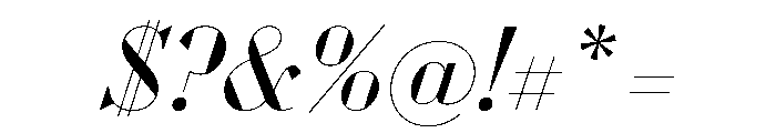 WorkhorseDidotItalic BookItalic68 Instance Font OTHER CHARS
