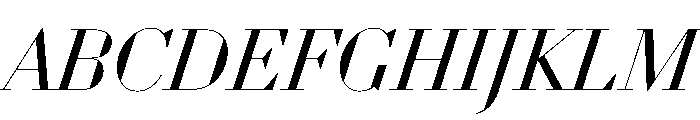 WorkhorseDidotItalic BookItalic68 Instance Font UPPERCASE