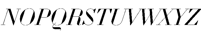 WorkhorseDidotItalic BookItalic68 Instance Font UPPERCASE