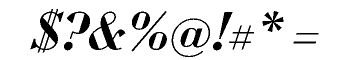WorkhorseDidotItalic MediumItalic16 Instance Font OTHER CHARS
