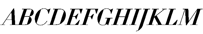 WorkhorseDidotItalic MediumItalic26 Instance Font UPPERCASE