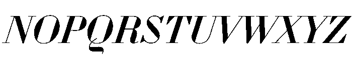 WorkhorseDidotItalic MediumItalic26 Instance Font UPPERCASE
