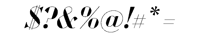 WorkhorseDidotItalic MediumItalic68 Instance Font OTHER CHARS